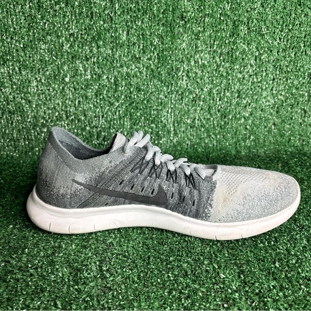Nike Free RN Flyknit‎ 2017 Women's Running Shoes 880844-002 Wolf Gray Size 8.5